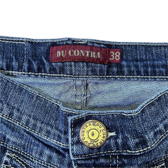 Du Contra Womens Low Rise Boot Cut  Medium Wash Blue‎ Jeans Size 38 (B10024) - Picture 6 of 11
